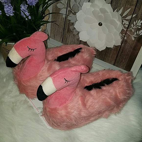 Critter creations flamingo slippers M - Picture 2 of 5